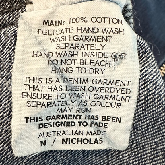N/Nicholas Denim Side Flare Dress Sleeveless Asymmetrical Mini Size 2 (XS-S) - Picture 13 of 14